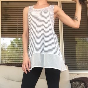 Striped layering tank